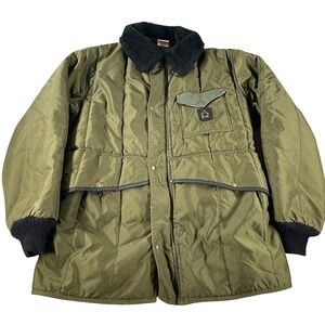 Refrigiwear Sage Green Iron-Tuff Insulated Jacket Mens Fits Size XL Warm Winter*